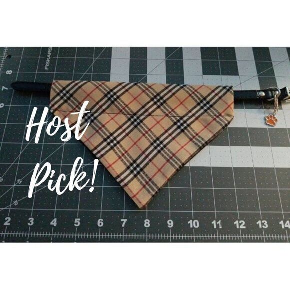 Dog Bandana SCOTCH PLAID, Timeless & Classy, Sophisticated Fun For Your … - Picture 1 of 4